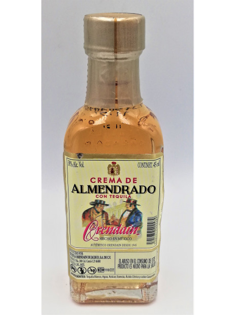 Crema de Tequila Orendain Almendrado mini 50 ml) (Venta a partir 3 piezas)